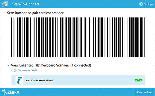 scanner connected