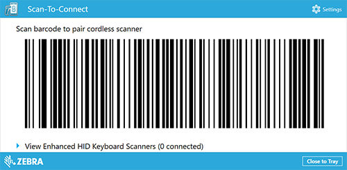 scan-to-connect application